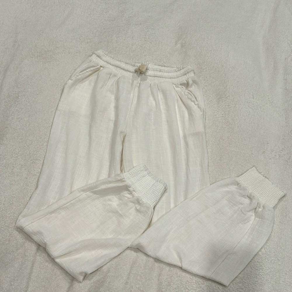 Ocean Drive bathing suit cover-up pants with the elastic vans at the ankles,